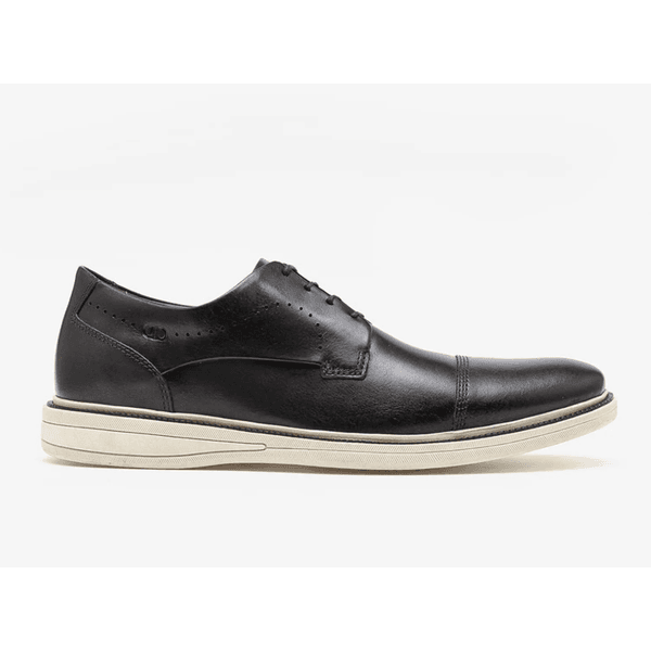 Sapato Casual de Couro Democrata Metropolitan Bay Preto Cadarço 273101-001