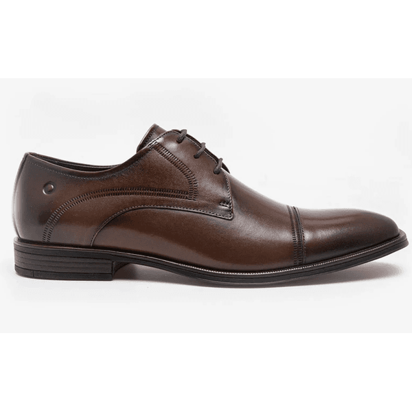 Sapato Casual De Couro Democrata Metropolitan Clooney Tan de Amarrar 495102-002