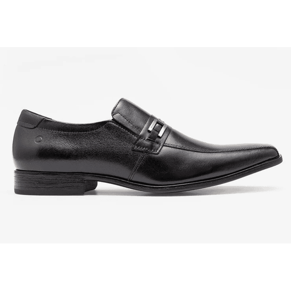 Sapato Casual De Couro Democrata Metropolitan Prime Preto sem Cadarço 244102-001