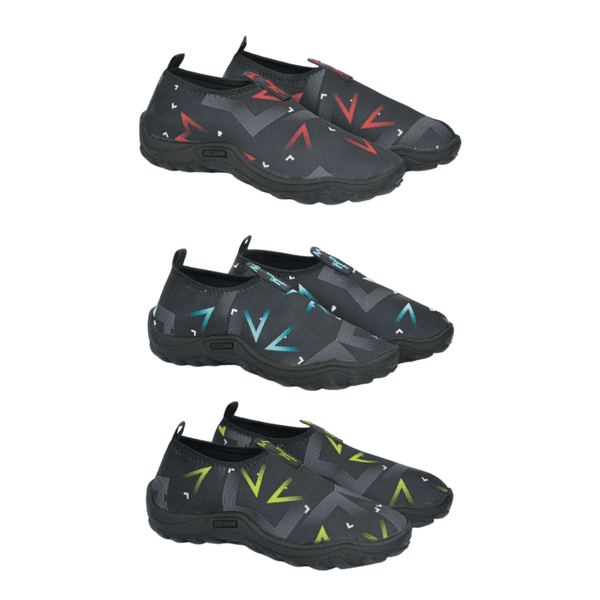 Kit 3 Sapatilhas Aquáticas Náuticas Blaqueadas - Seta Vermelho/Azul/Verde
