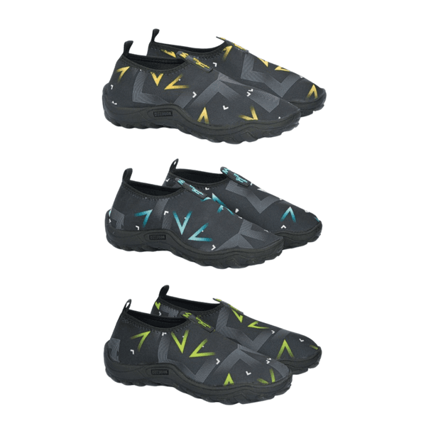 Kit 3 Sapatilhas Aquáticas Náuticas Blaqueadas - Seta Amarelo/Azul/Verde