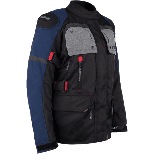 Jaqueta Texx Feminina - Armor - Preto Azul Vermelho Cinza