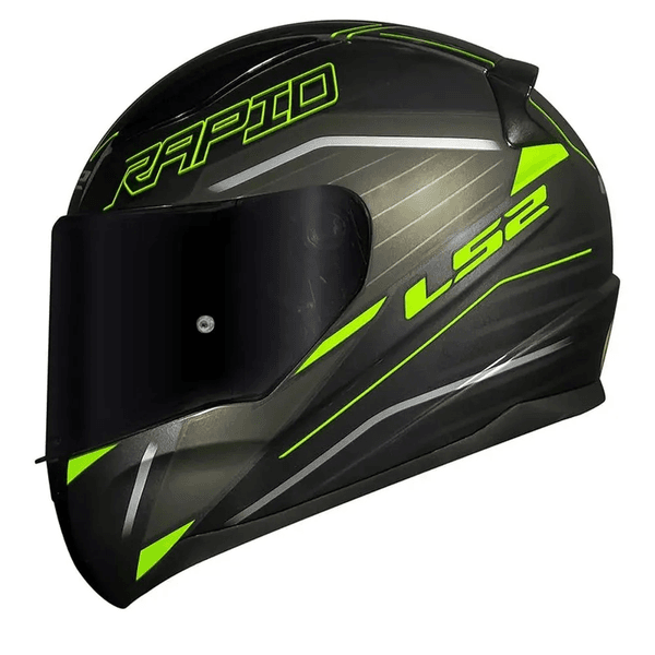 Capacete Ls2 Ff353 Rapid Rokku - Preto Fosco/amarelo
