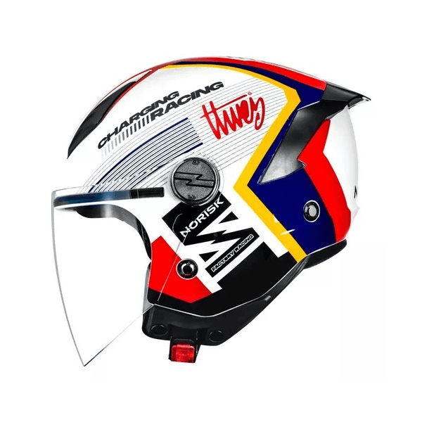 Capacete Norisk Neo Vizion - Branco Azul
