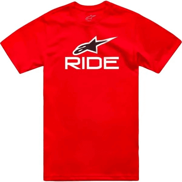 Camiseta Alpinestars Ride 4.0 - Vermelho Branco Preto