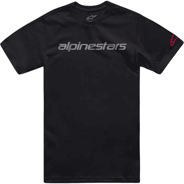 Camiseta Alpinestars Linear Wordmark 2.0 - Preto Cinza