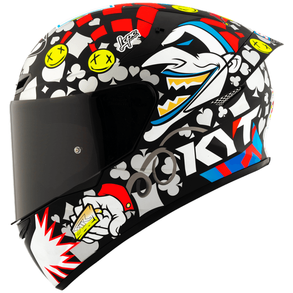 Capacete Kyt Tt Course Riccardo Rossi Replica 2022 - Branco Preto
