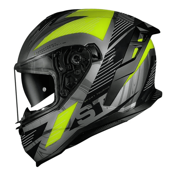 Capacete Norisk Strada Ii St - Titanium/preto/amarelo