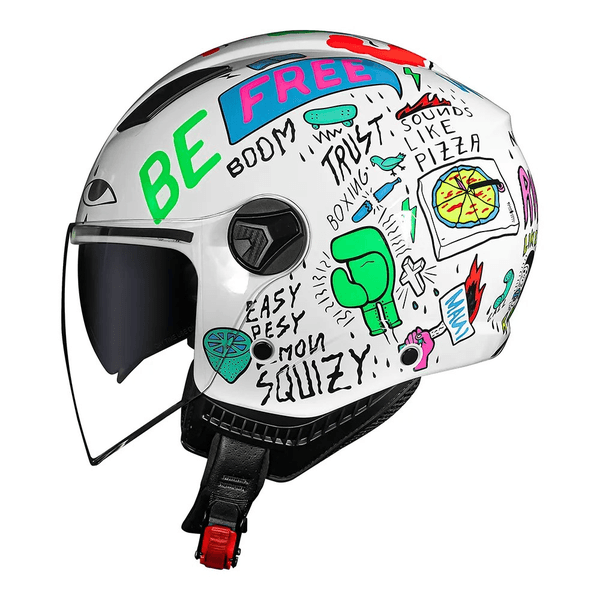 Capacete Norisk Orion Sv Free - Branco/laranja