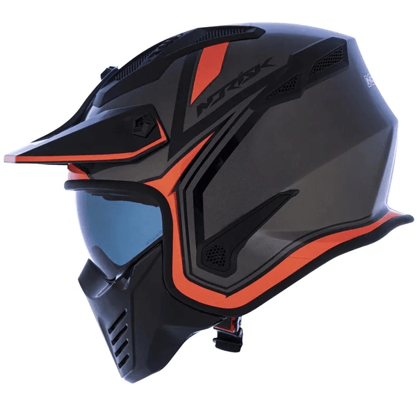 Capacete Norisk Darth Outline - Titanium Laranja