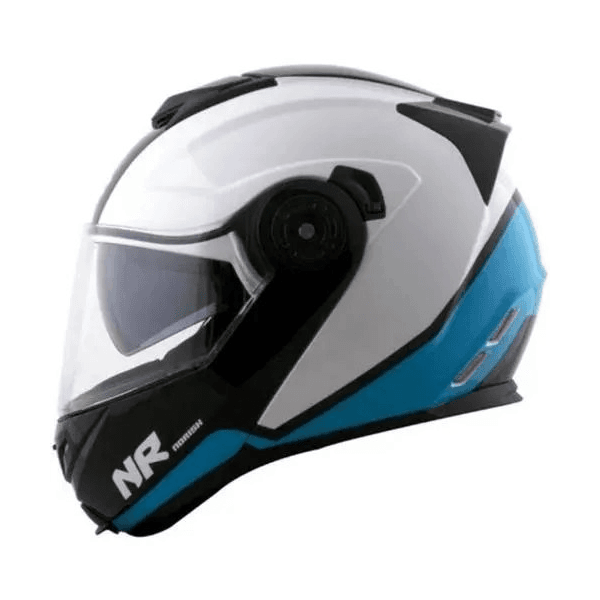 Capacete Norisk Ff345 Route Chance - Branco Azul Preto