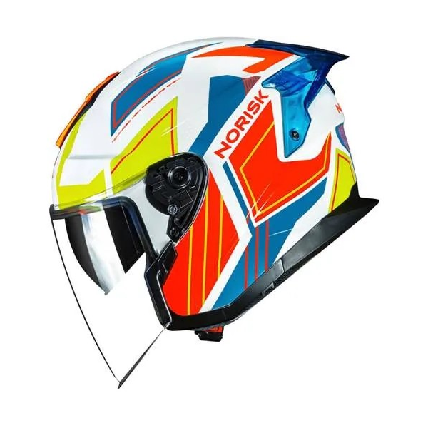 Capacete Norisk Downtown Provenza - Branco Laranja