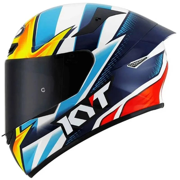 Capacete Kyt Tt Course Tati Mercado - Azul Amarelo