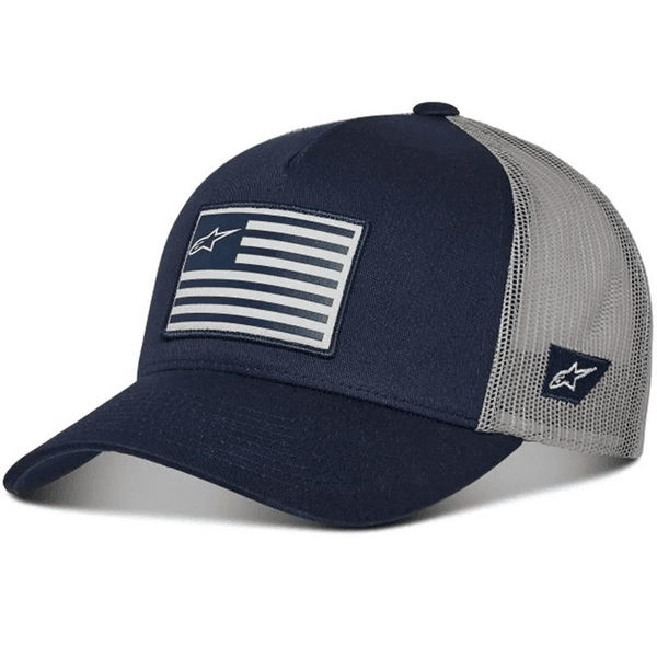 Boné Alpinestars Flag - Azul Cinza - Snapback