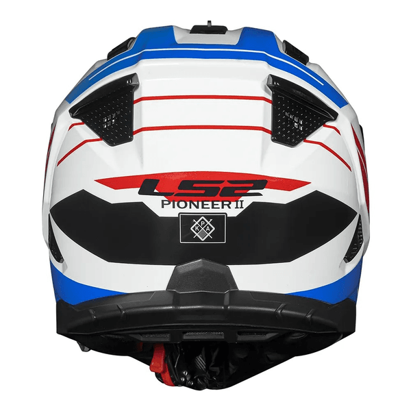 Capacete Ls2 Mx702 Pioneer Ii Namib - Branco Azul Vermelho | Moto One
