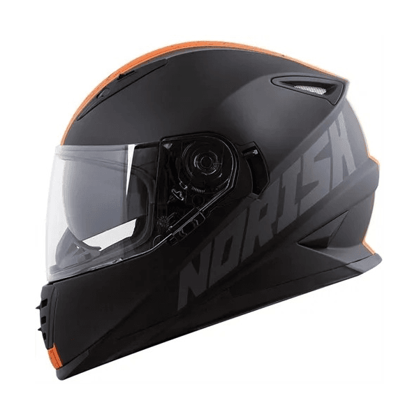 Capacete Norisk Ff302 Stone - Preto Laranja