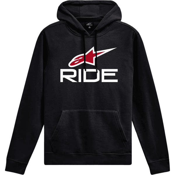 Moletom Alpinestars Ride 4.0 Hoodie - Preto Branco Vermelho