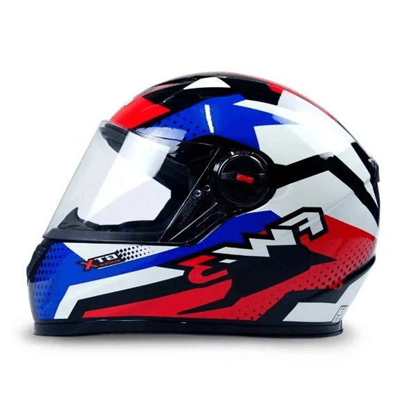 Capacete Fw3 - Gtn Super - Vermelho Azul Branco