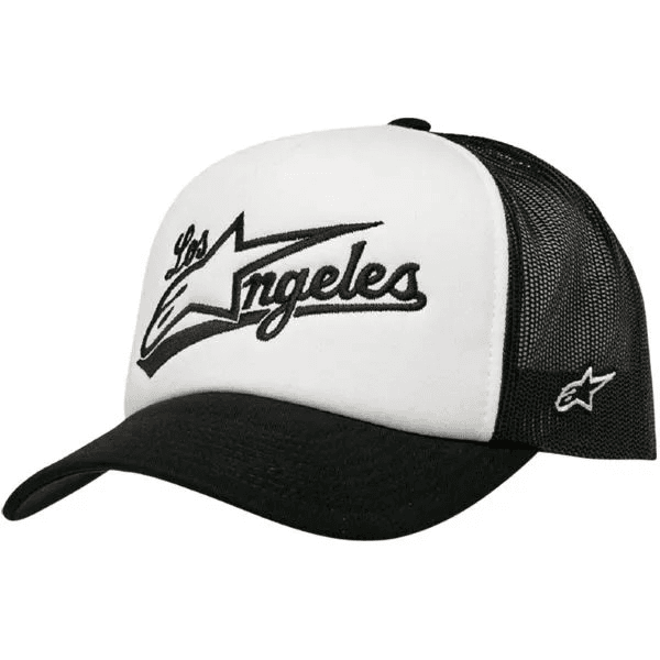 Boné Alpinestars Los Angeles Trucker - Branco Preto
