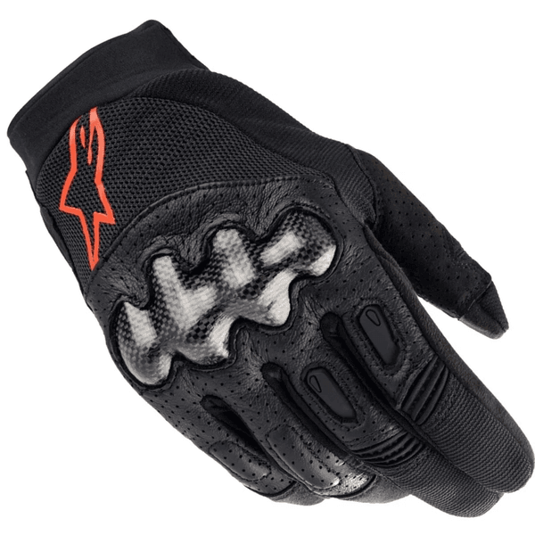 Luva Alpinestars Megawatt - Preto Vermelho