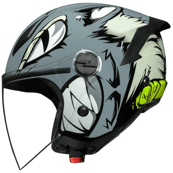 Capacete Norisk Neo Hyena - Cinza Branco