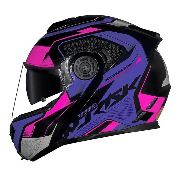 Capacete Norisk Ff345 Route Speedmax - Preto/roxo