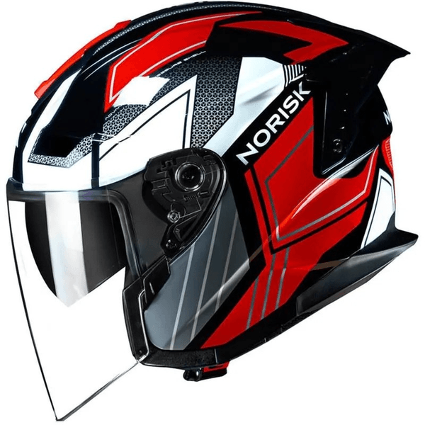 Capacete Norisk Downtown Provenza - Preto Vermelho
