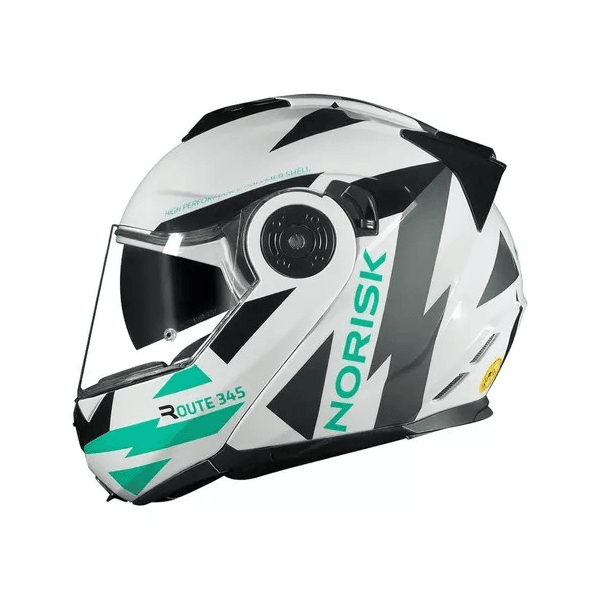 Capacete Norisk Ff345 Route Reflex - Branco/titanium