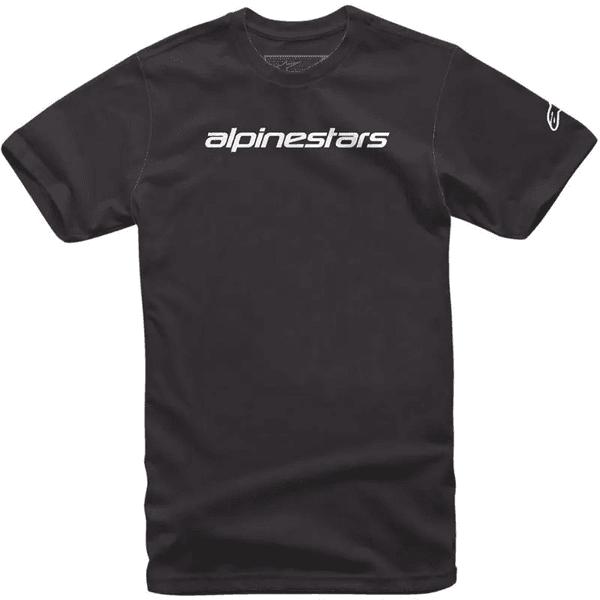 Camiseta Alpinestars Linear Wordmark - Preto cinza