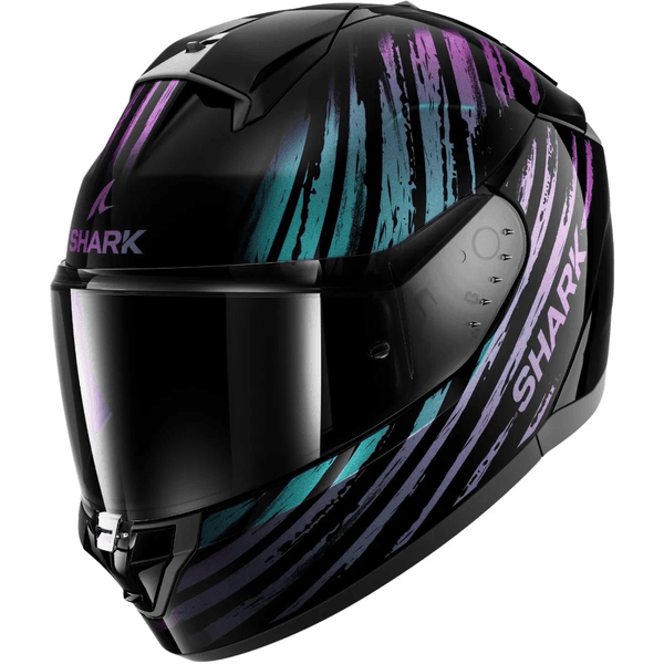 Capacete Shark Ridill 2 Assya Kxk - Preto/Roxo.