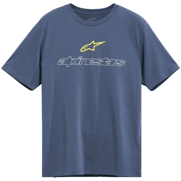 Camiseta Alpinestars Linear Trace - Azul