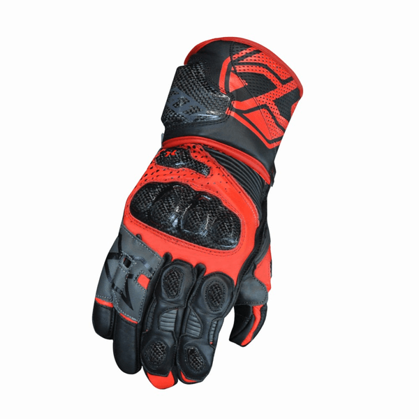 Luva X11 Racing Carbon - Preto Vermelho