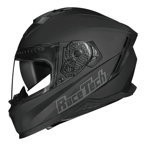 Capacete Race Tech Volt Monocolor - Preto Fosco.