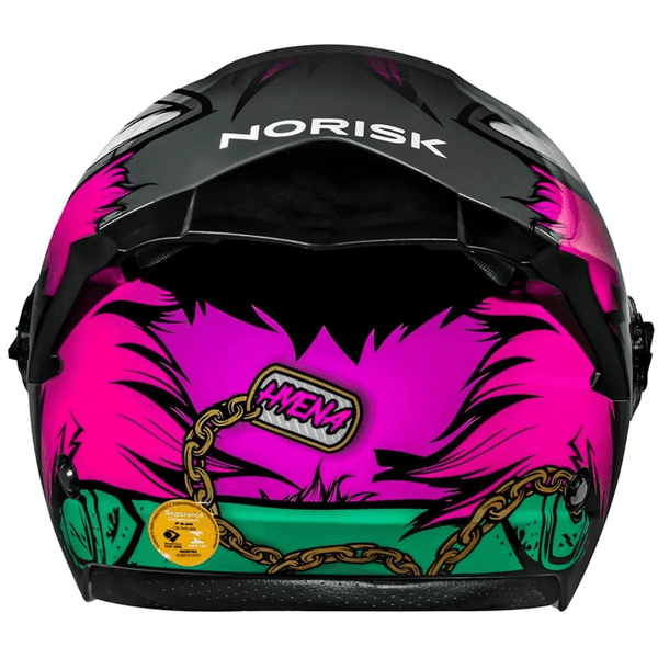 Capacete Norisk Neo Hyena Cinza e Rosa | Moto One