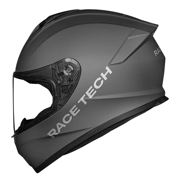 Capacete Race Tech Hit Monocolor - Titanium Fosco.