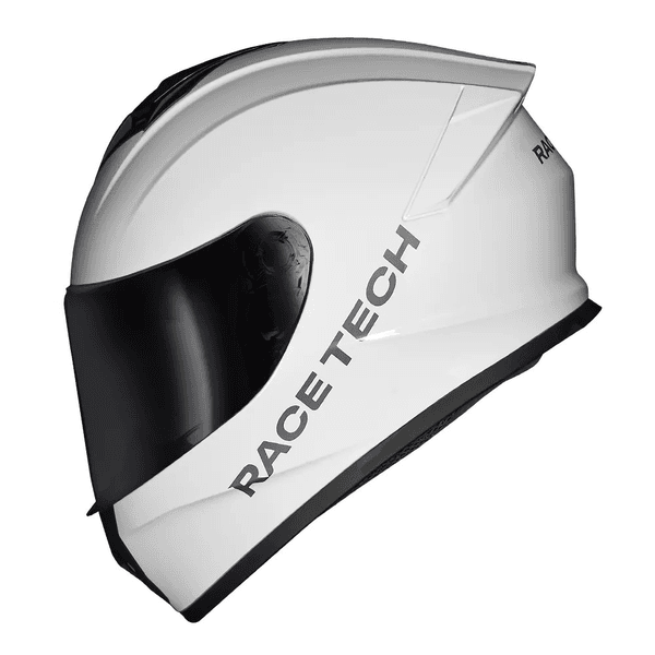 Capacete Race Tech Hit Monocolor - Branco.