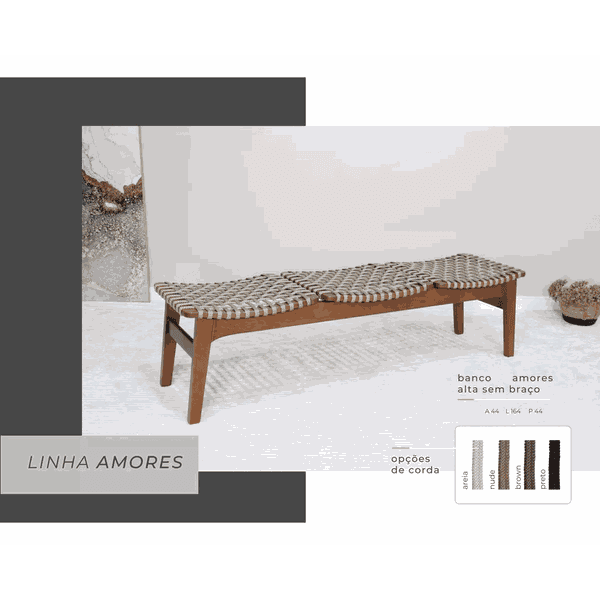 Banco Amores 3 Lugares