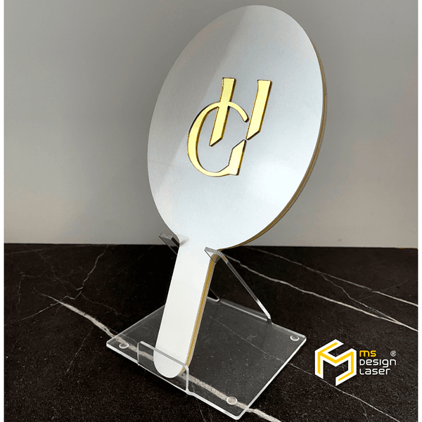 Espelho de Mão com Suporte