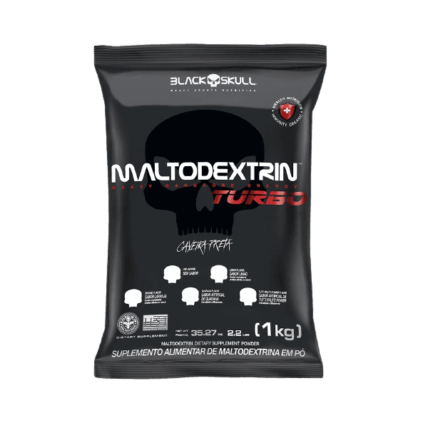 Maltodextrin Turbo Maltodextrina 1kg Laranja Black Skull