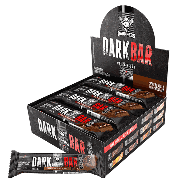 Barra de Proteina Dark Bar 1 Un. 90g Darkness Creme de Avelã com Chocolate