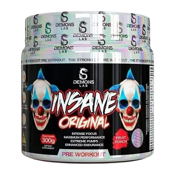 Insane Original Pré-Treino 300g Demons Lab Frutas Vermelhas