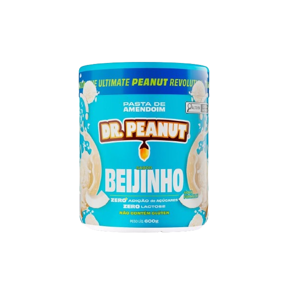 Pasta de Amendoin 600g Dr. Peanut Power Beijinho Zero Lactose