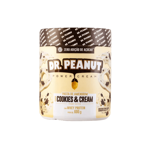 Pasta de Amendoin 600g Dr. Peanut Power Cookies Cream