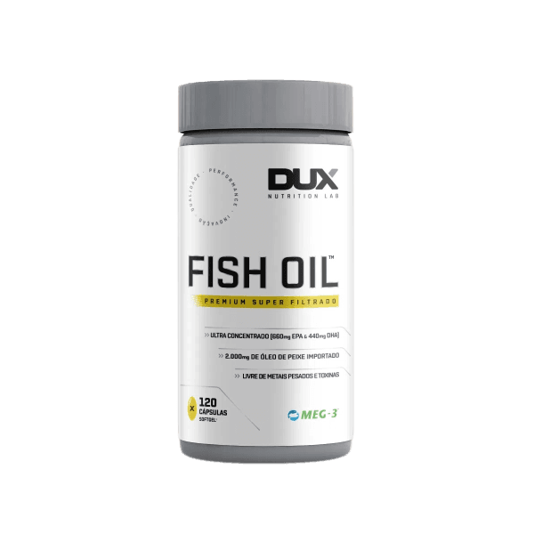 Fish Oil EPA 660mg DHA 440mg Ômega 3 120Caps Dux Nutrition Lab