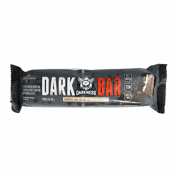 Barra de Proteina Dark Bar 1 Un. 90g Darkness Flocos com Chocolate Chips