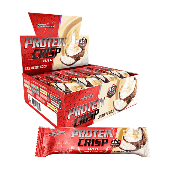 Proteína em Barra Protein Crisp 1 Un. 45g Integral Médica Creme de Coco