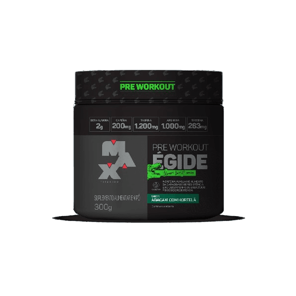 Égide Pré Workout 300g Max Titanium Abacaxi com Hortelã