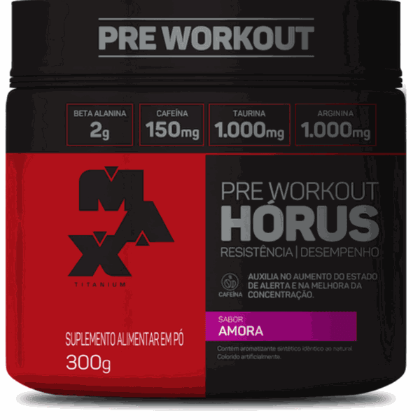 Hórus Pré Workout 300g Max Titanium Amora