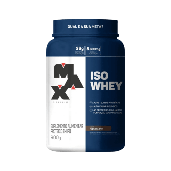 Whey Iso Whey Pote 900g Max Titanium Chocolate