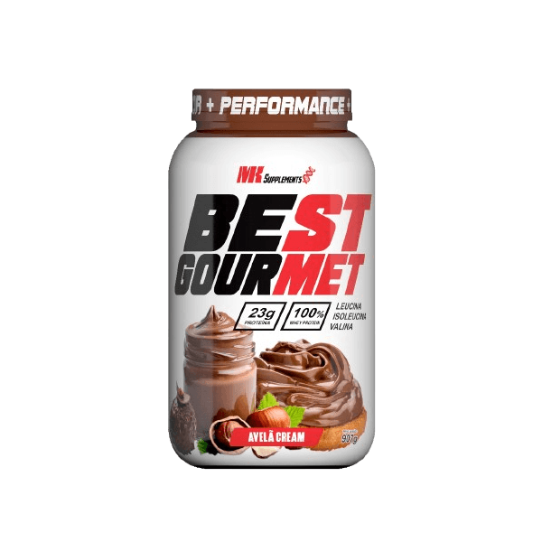 Whey Best Gourmet Pote 907g MK Supplements Avelã Cream - Nutella